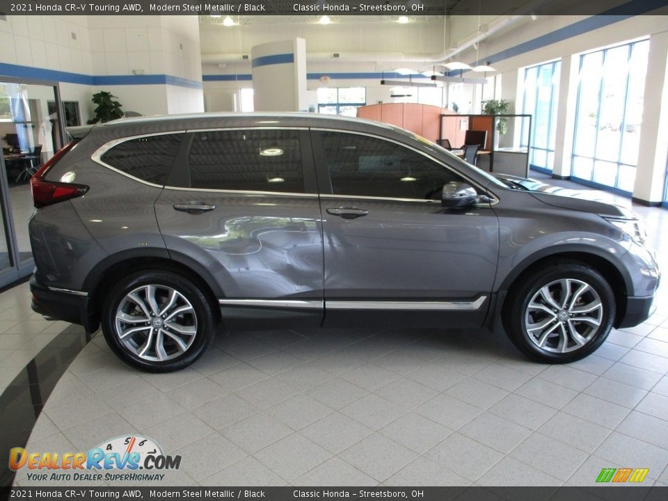 2021 Honda CR-V Touring AWD Modern Steel Metallic / Black Photo #4