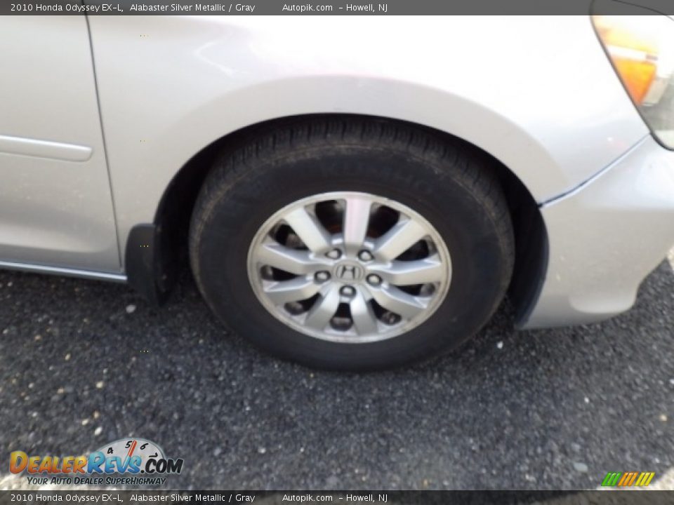 2010 Honda Odyssey EX-L Alabaster Silver Metallic / Gray Photo #14