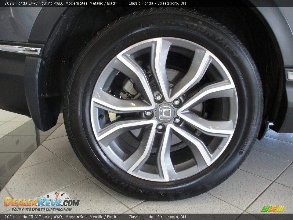2021 Honda CR-V Touring AWD Modern Steel Metallic / Black Photo #6