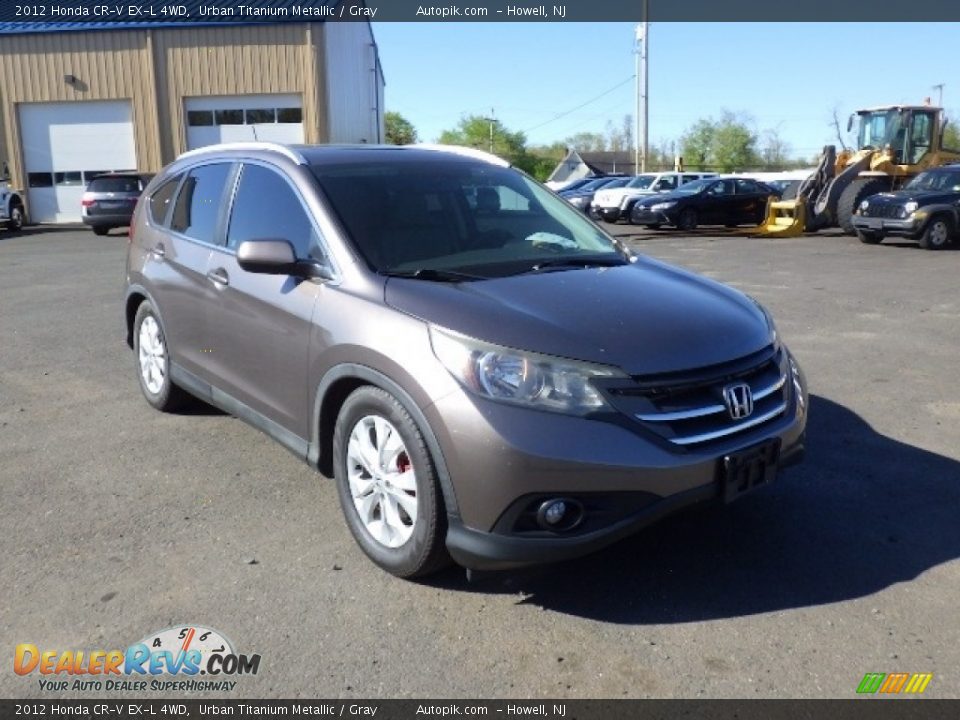 2012 Honda CR-V EX-L 4WD Urban Titanium Metallic / Gray Photo #3