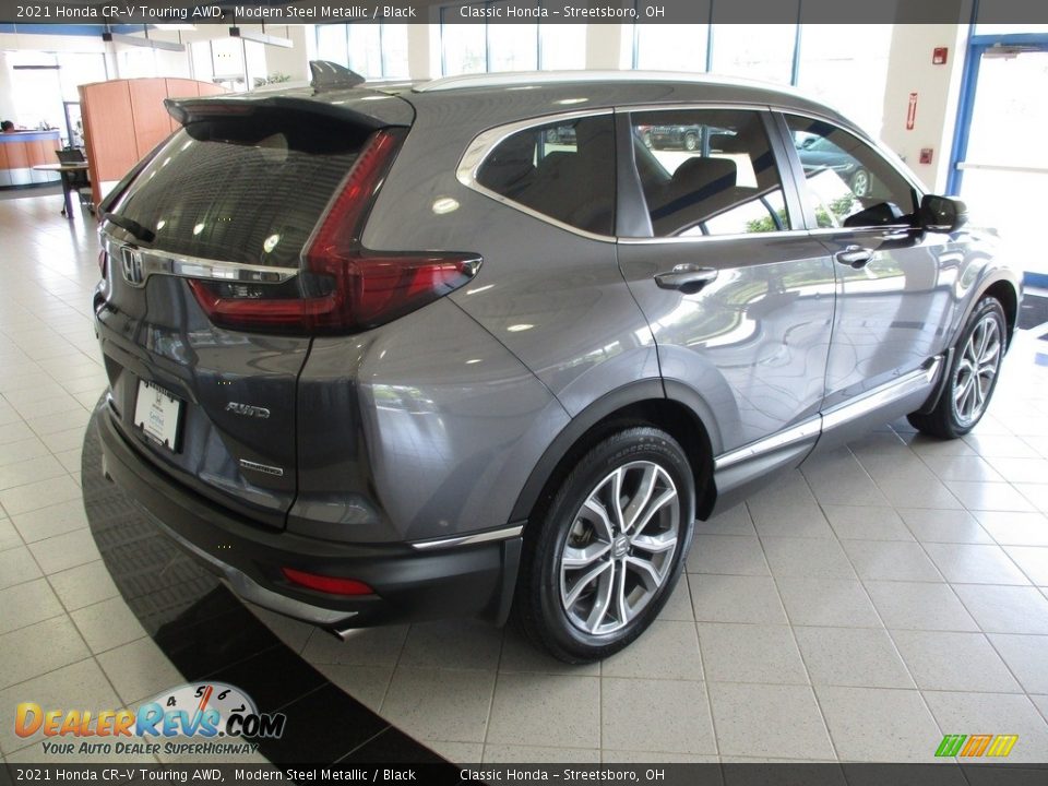 2021 Honda CR-V Touring AWD Modern Steel Metallic / Black Photo #7