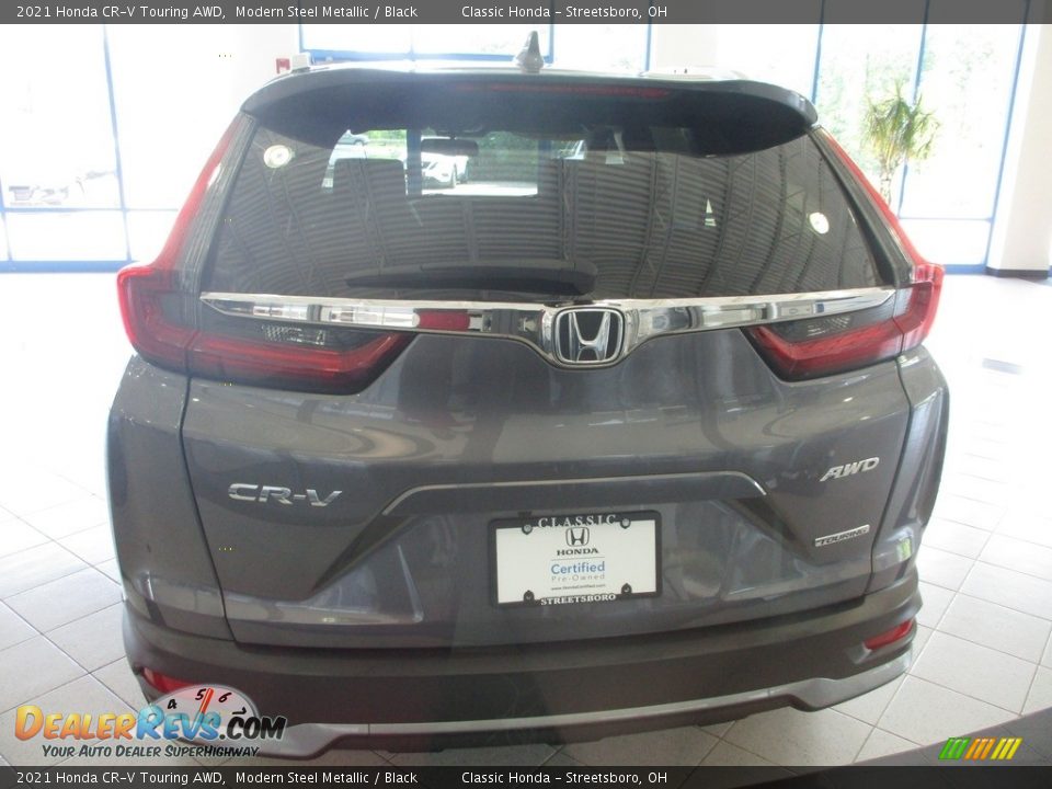 2021 Honda CR-V Touring AWD Modern Steel Metallic / Black Photo #8