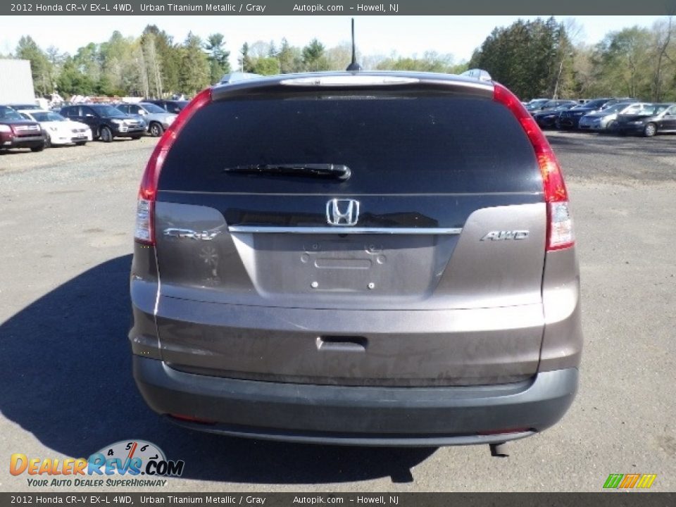 2012 Honda CR-V EX-L 4WD Urban Titanium Metallic / Gray Photo #5