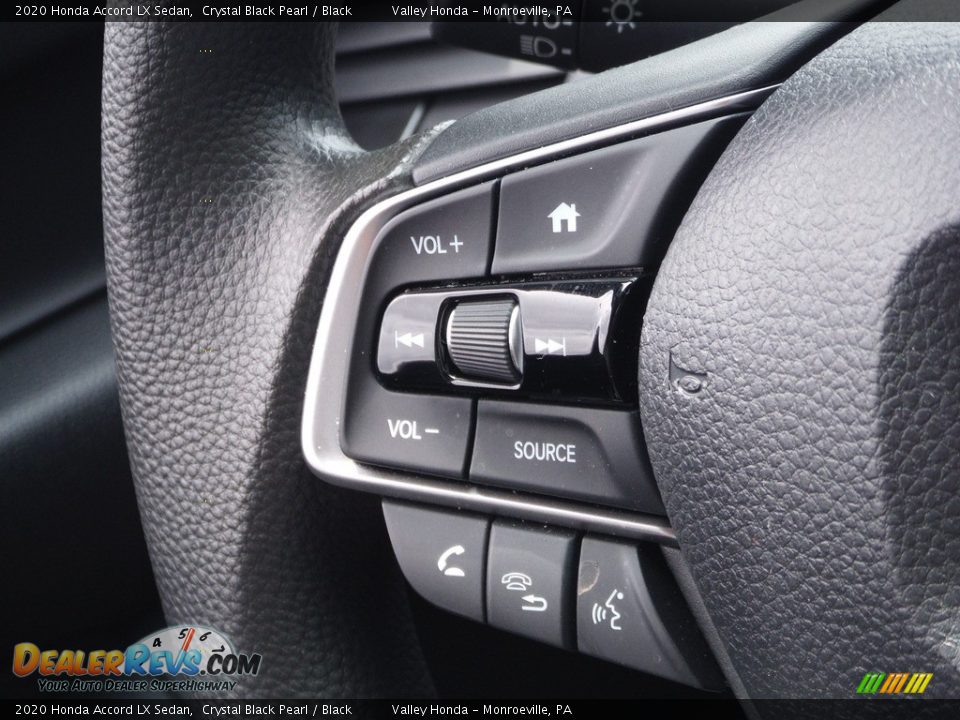2020 Honda Accord LX Sedan Crystal Black Pearl / Black Photo #19