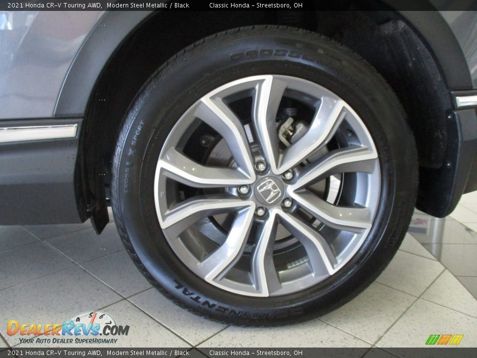 2021 Honda CR-V Touring AWD Modern Steel Metallic / Black Photo #11