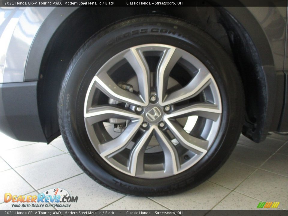 2021 Honda CR-V Touring AWD Modern Steel Metallic / Black Photo #12