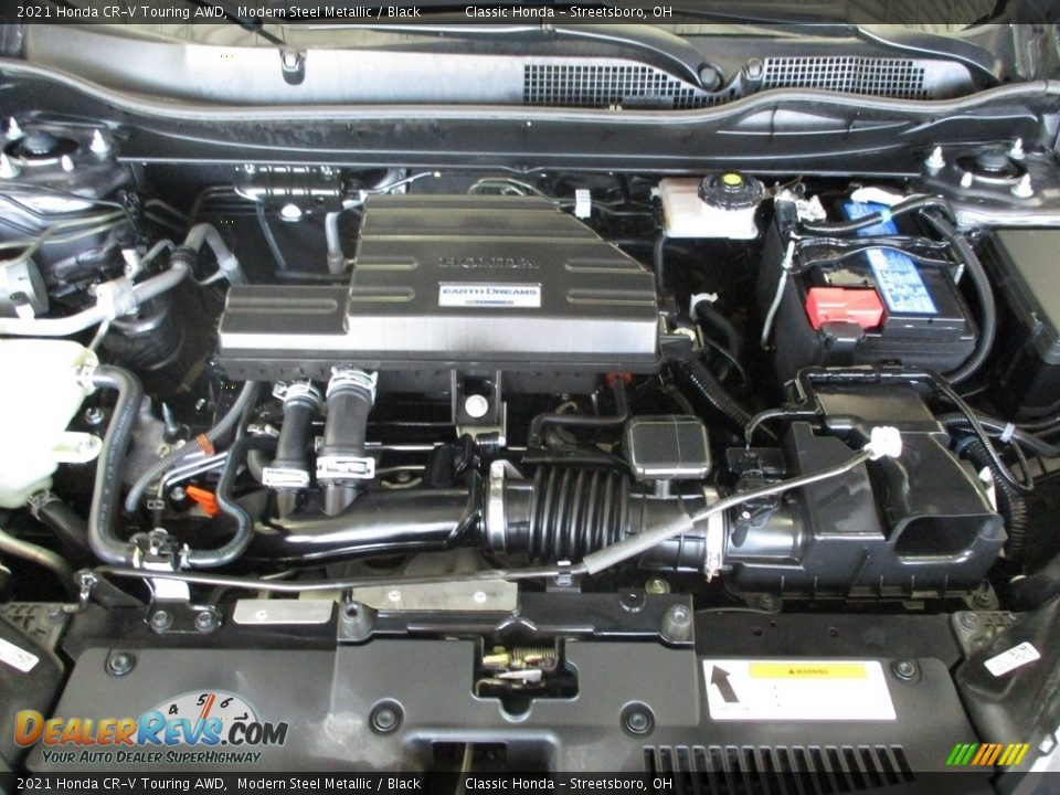 2021 Honda CR-V Touring AWD Modern Steel Metallic / Black Photo #16