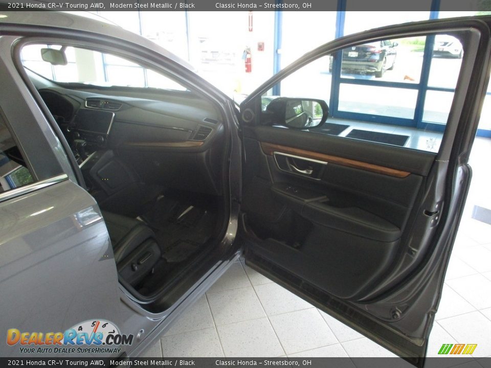 2021 Honda CR-V Touring AWD Modern Steel Metallic / Black Photo #17
