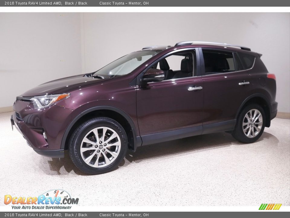 2018 Toyota RAV4 Limited AWD Black / Black Photo #3