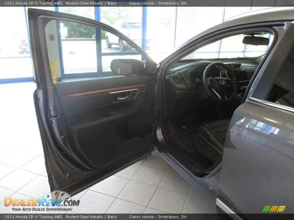 2021 Honda CR-V Touring AWD Modern Steel Metallic / Black Photo #27