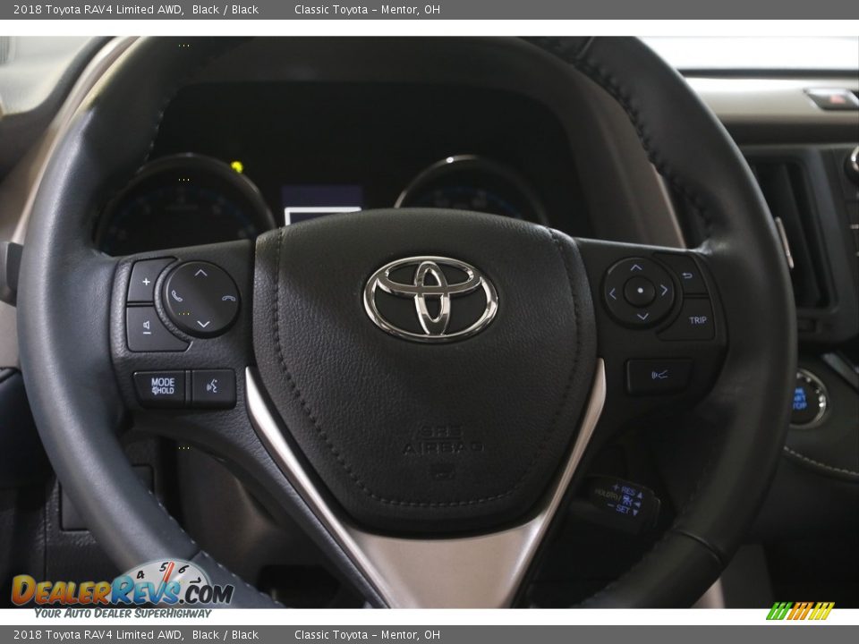 2018 Toyota RAV4 Limited AWD Black / Black Photo #7
