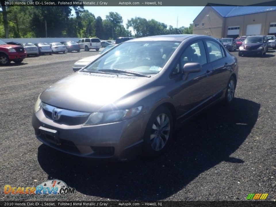 2010 Honda Civic EX-L Sedan Polished Metal Metallic / Gray Photo #1