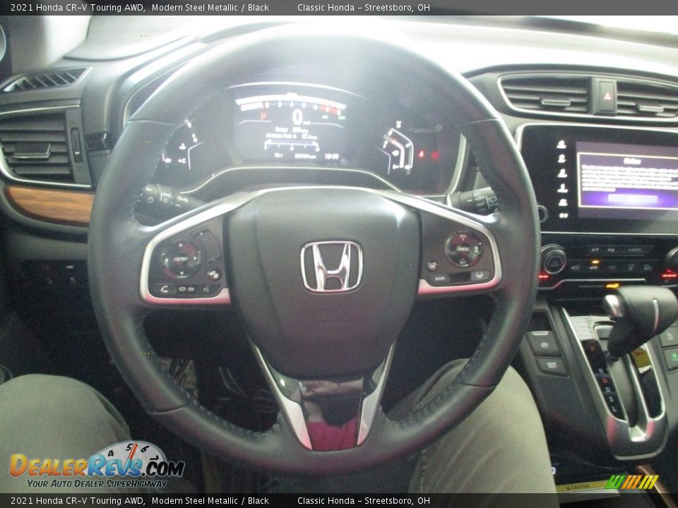 2021 Honda CR-V Touring AWD Modern Steel Metallic / Black Photo #32