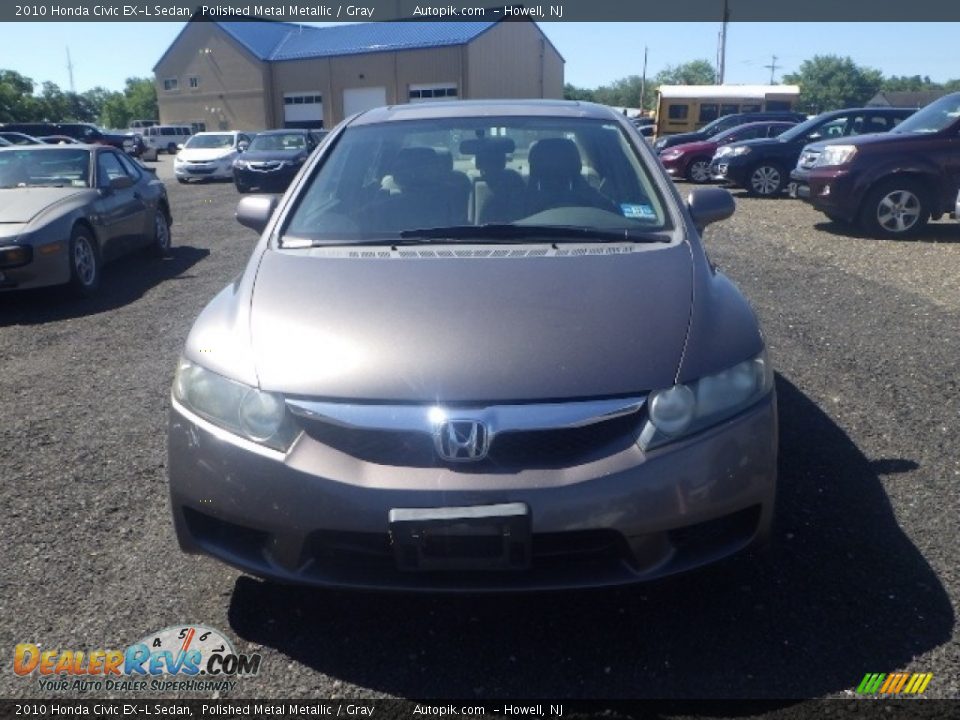 2010 Honda Civic EX-L Sedan Polished Metal Metallic / Gray Photo #2