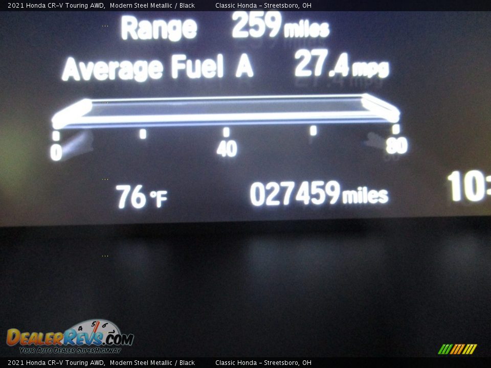 2021 Honda CR-V Touring AWD Modern Steel Metallic / Black Photo #33