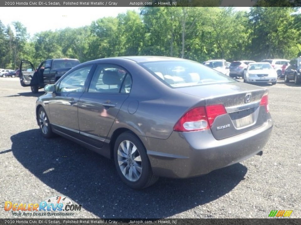 2010 Honda Civic EX-L Sedan Polished Metal Metallic / Gray Photo #4