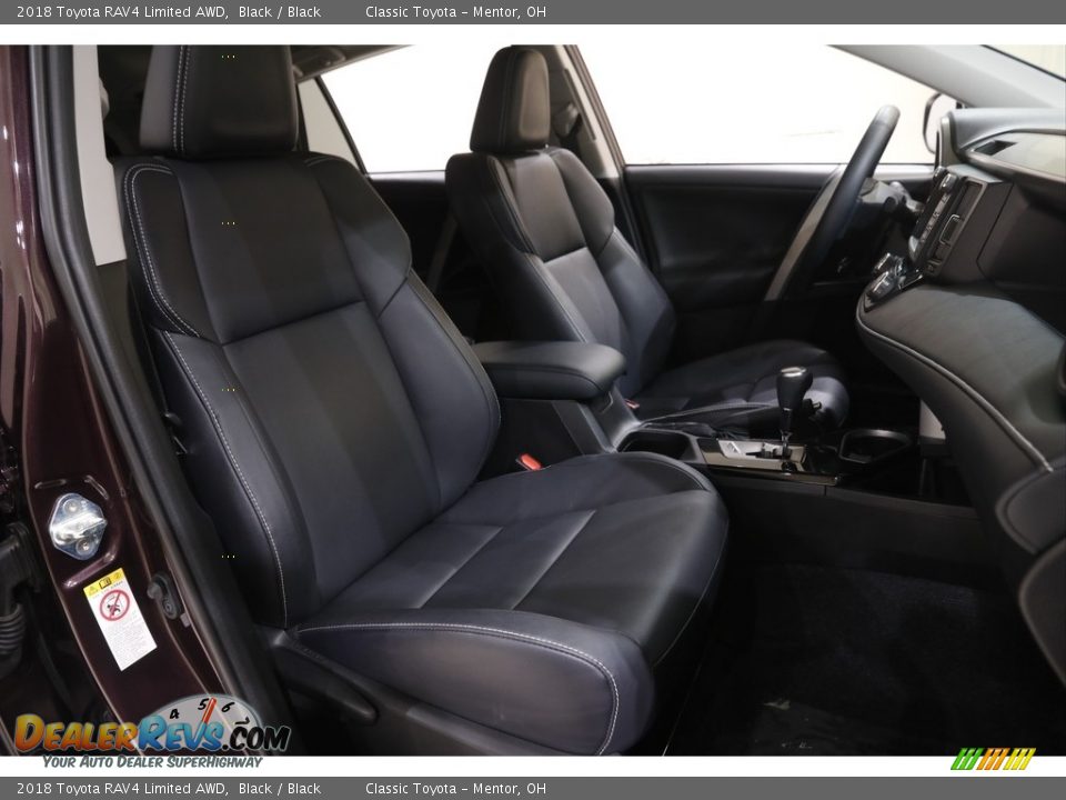 2018 Toyota RAV4 Limited AWD Black / Black Photo #16