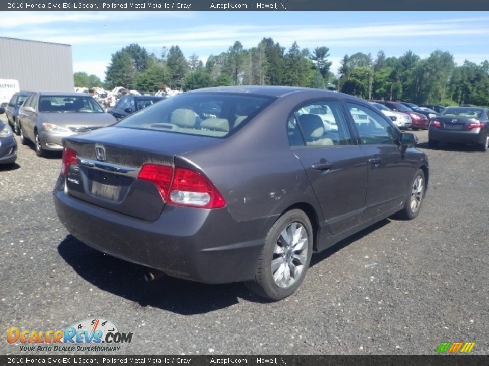 2010 Honda Civic EX-L Sedan Polished Metal Metallic / Gray Photo #6