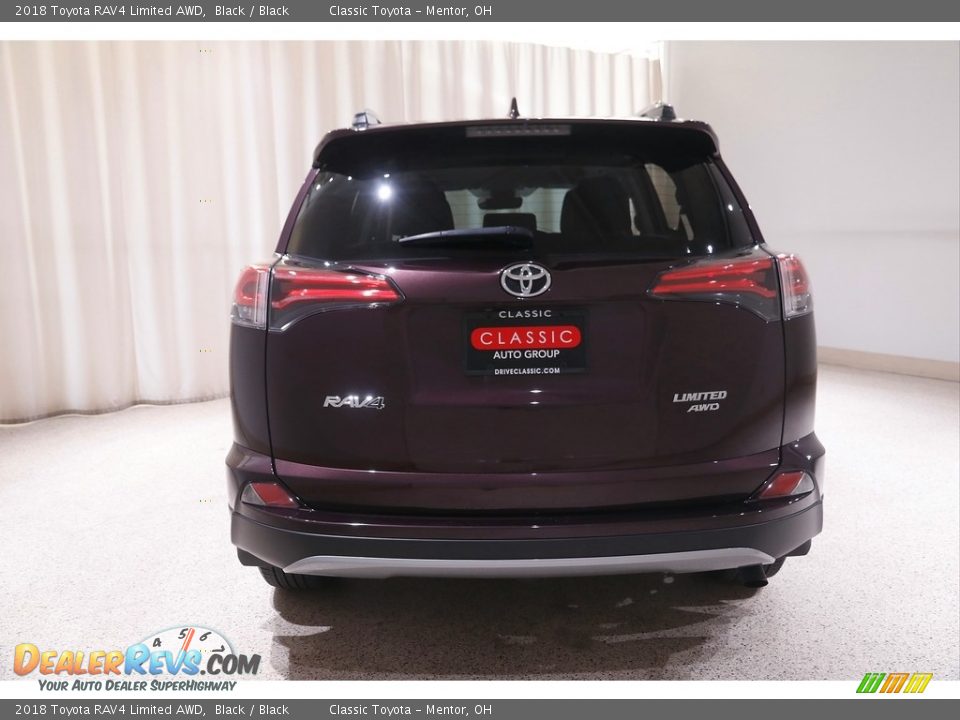 2018 Toyota RAV4 Limited AWD Black / Black Photo #19