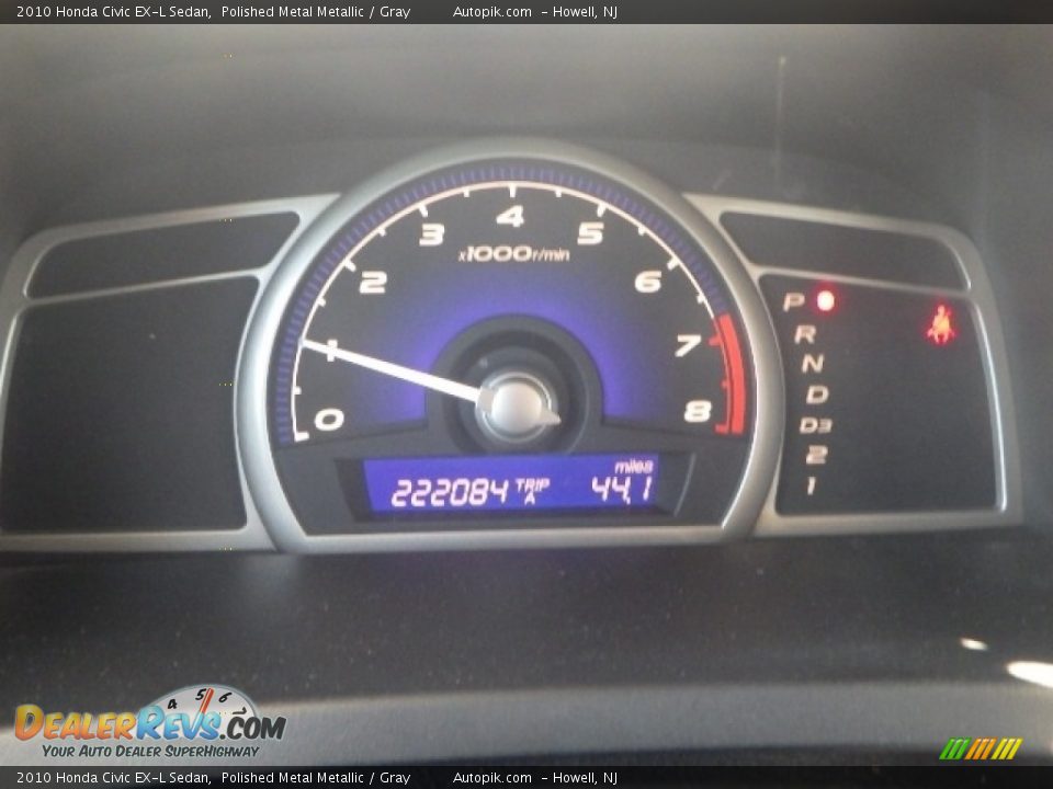 2010 Honda Civic EX-L Sedan Polished Metal Metallic / Gray Photo #11