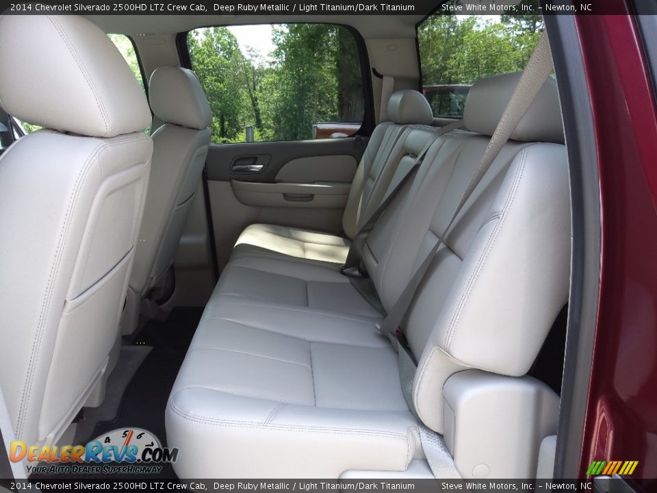 Rear Seat of 2014 Chevrolet Silverado 2500HD LTZ Crew Cab Photo #12