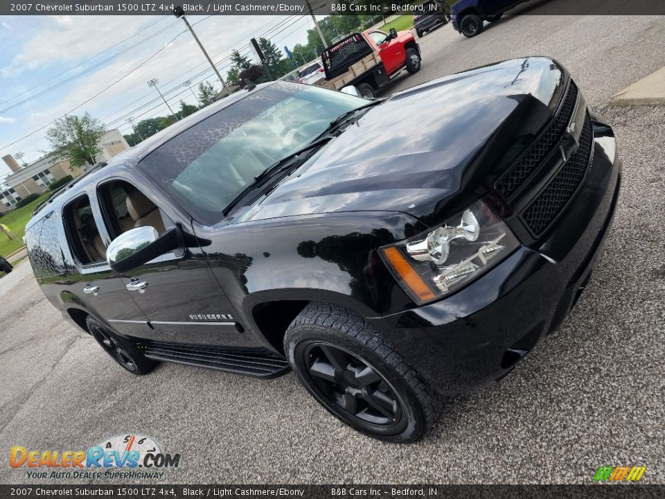 2007 Chevrolet Suburban 1500 LTZ 4x4 Black / Light Cashmere/Ebony Photo #2