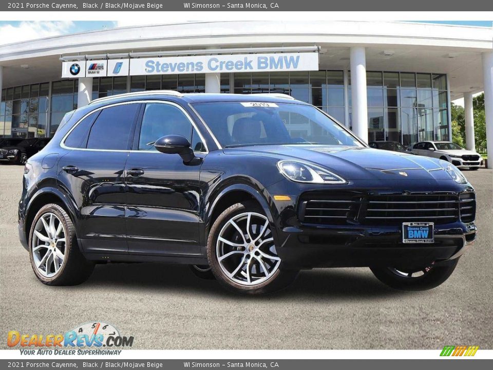 2021 Porsche Cayenne Black / Black/Mojave Beige Photo #2