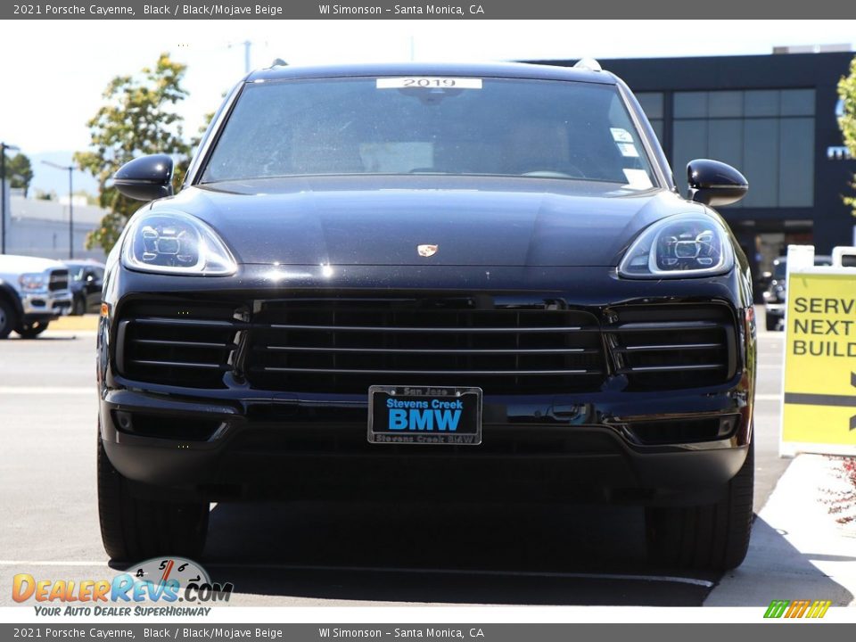 2021 Porsche Cayenne Black / Black/Mojave Beige Photo #3