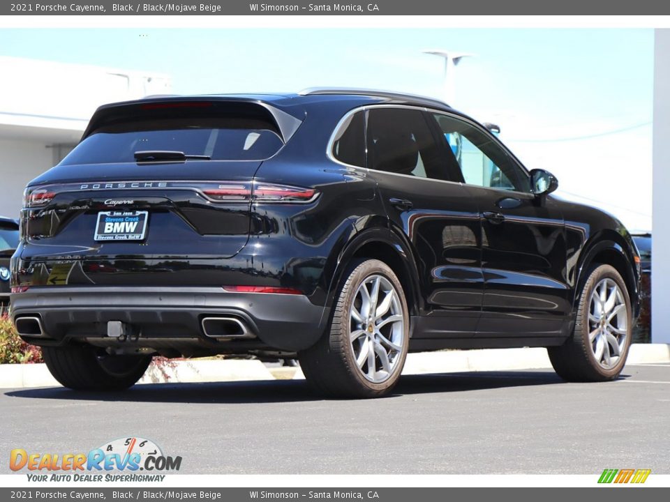 2021 Porsche Cayenne Black / Black/Mojave Beige Photo #5