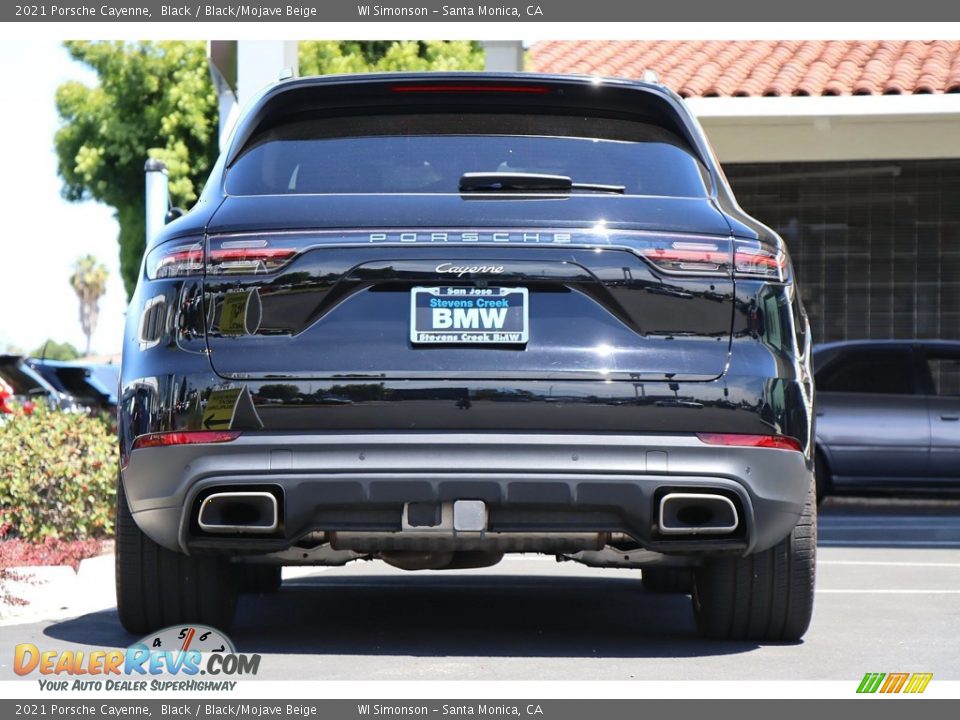 2021 Porsche Cayenne Black / Black/Mojave Beige Photo #6