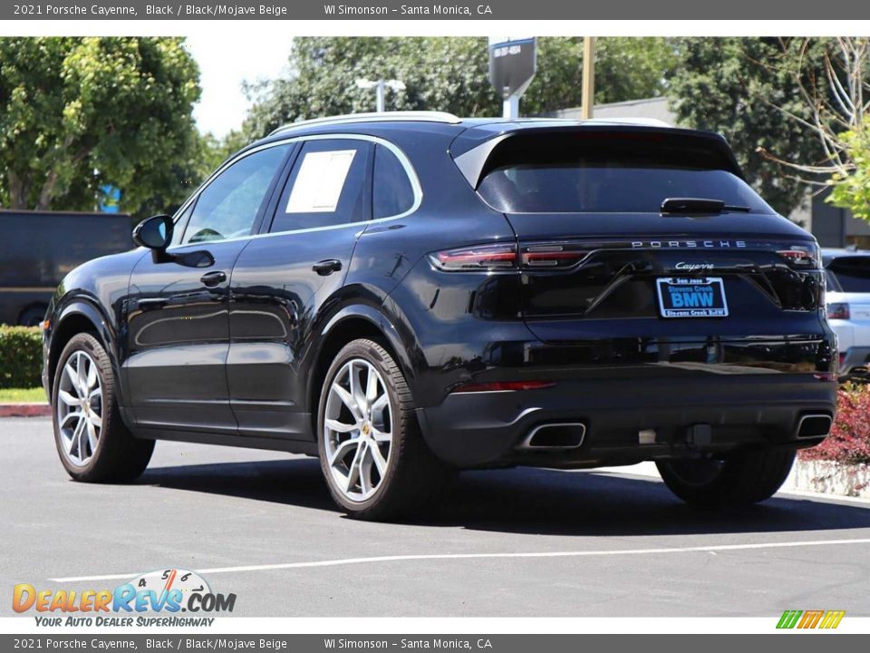 2021 Porsche Cayenne Black / Black/Mojave Beige Photo #8