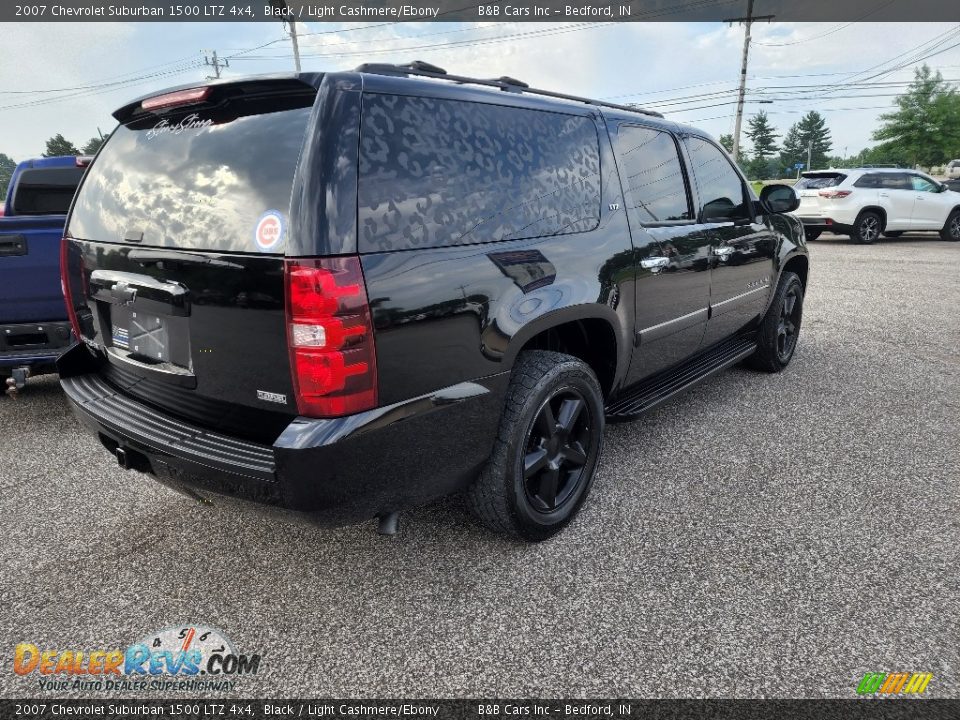 2007 Chevrolet Suburban 1500 LTZ 4x4 Black / Light Cashmere/Ebony Photo #10