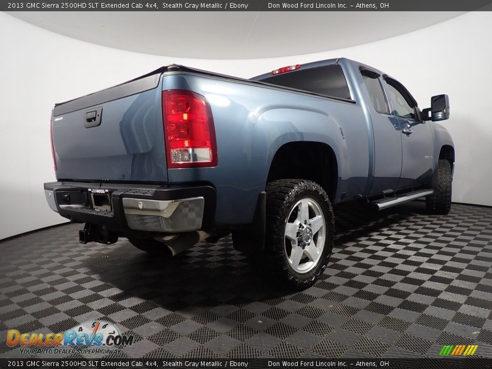 2013 GMC Sierra 2500HD SLT Extended Cab 4x4 Stealth Gray Metallic / Ebony Photo #14