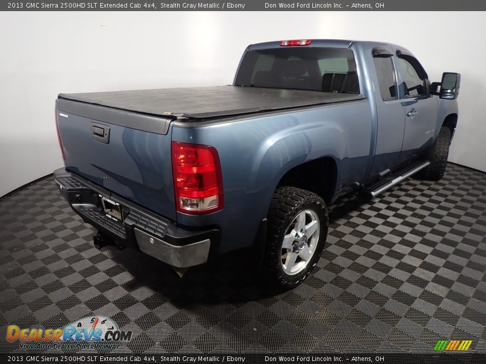 2013 GMC Sierra 2500HD SLT Extended Cab 4x4 Stealth Gray Metallic / Ebony Photo #15