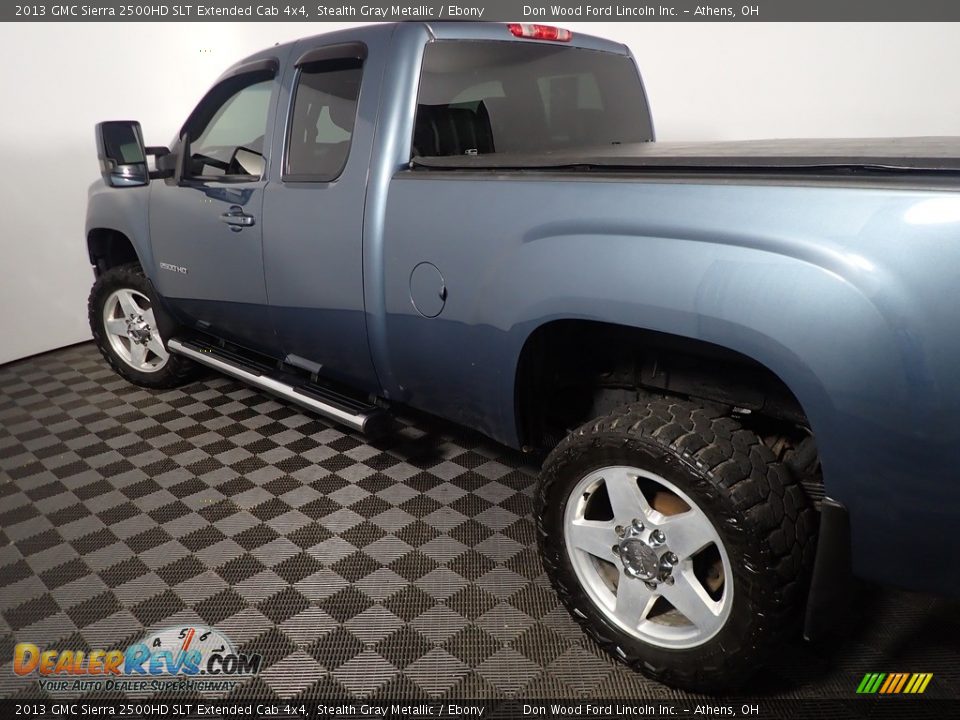 2013 GMC Sierra 2500HD SLT Extended Cab 4x4 Stealth Gray Metallic / Ebony Photo #16