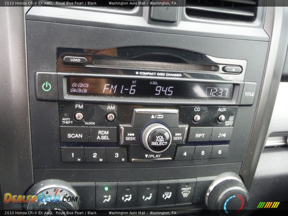 Controls of 2010 Honda CR-V EX AWD Photo #17