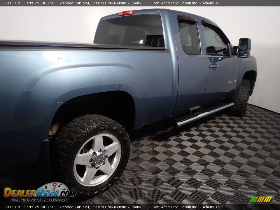 2013 GMC Sierra 2500HD SLT Extended Cab 4x4 Stealth Gray Metallic / Ebony Photo #17