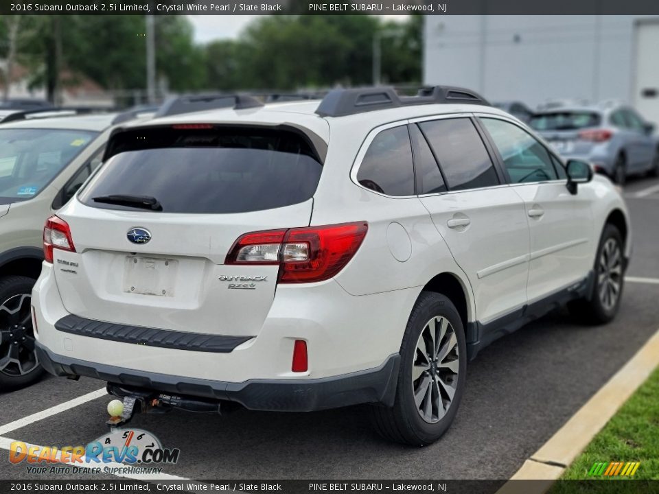 2016 Subaru Outback 2.5i Limited Crystal White Pearl / Slate Black Photo #8