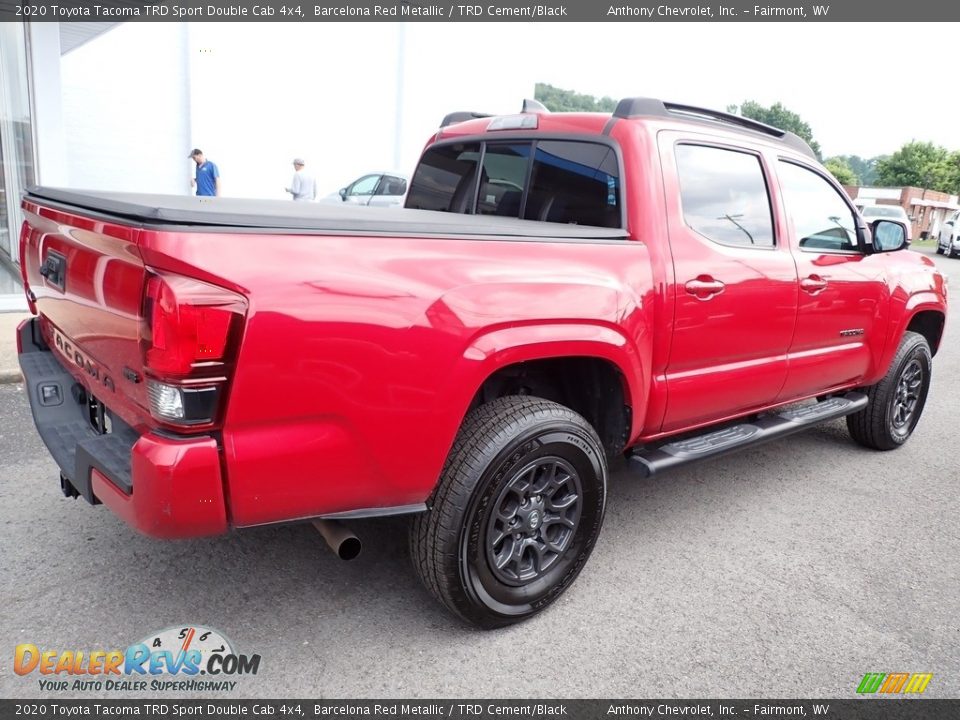 2020 Toyota Tacoma TRD Sport Double Cab 4x4 Barcelona Red Metallic / TRD Cement/Black Photo #3
