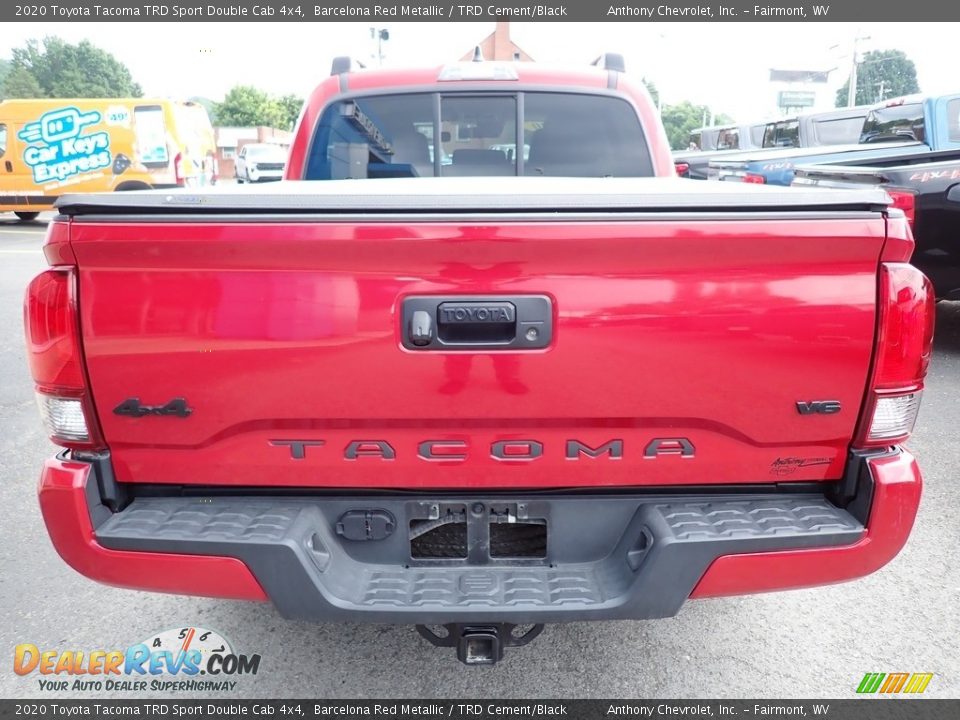 2020 Toyota Tacoma TRD Sport Double Cab 4x4 Barcelona Red Metallic / TRD Cement/Black Photo #4