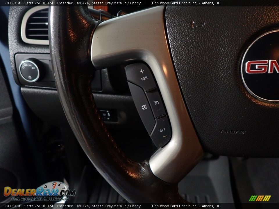 2013 GMC Sierra 2500HD SLT Extended Cab 4x4 Steering Wheel Photo #27
