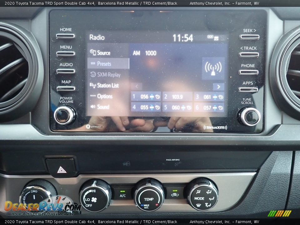 2020 Toyota Tacoma TRD Sport Double Cab 4x4 Barcelona Red Metallic / TRD Cement/Black Photo #19