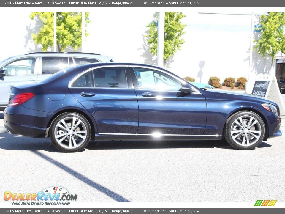 2016 Mercedes-Benz C 300 Sedan Lunar Blue Metallic / Silk Beige/Black Photo #5