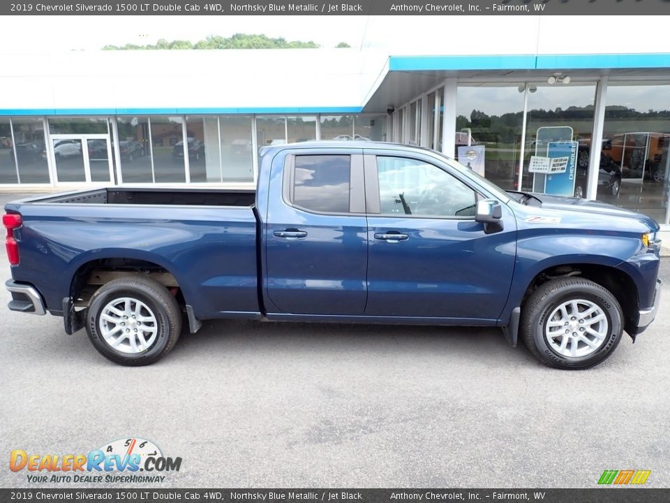 2019 Chevrolet Silverado 1500 LT Double Cab 4WD Northsky Blue Metallic / Jet Black Photo #2