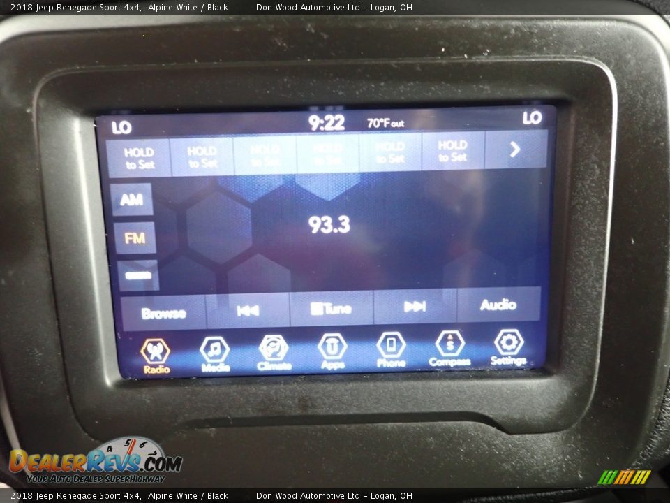 2018 Jeep Renegade Sport 4x4 Alpine White / Black Photo #2