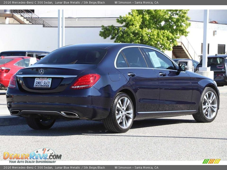 2016 Mercedes-Benz C 300 Sedan Lunar Blue Metallic / Silk Beige/Black Photo #7