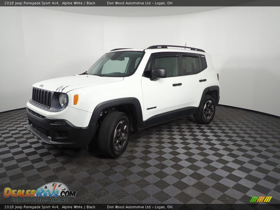 2018 Jeep Renegade Sport 4x4 Alpine White / Black Photo #4