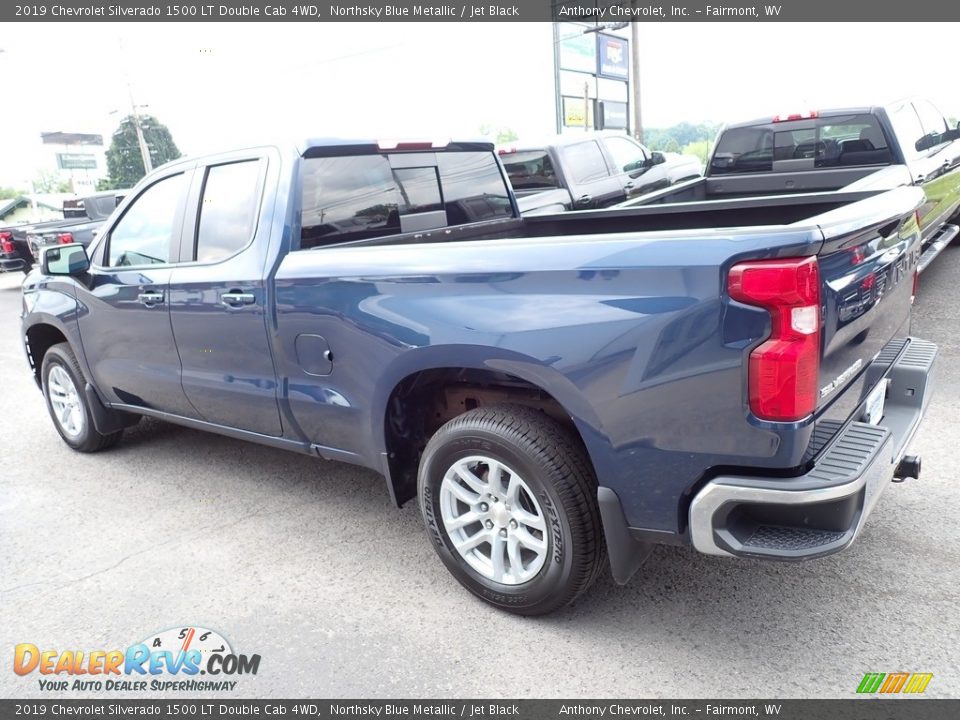 2019 Chevrolet Silverado 1500 LT Double Cab 4WD Northsky Blue Metallic / Jet Black Photo #5