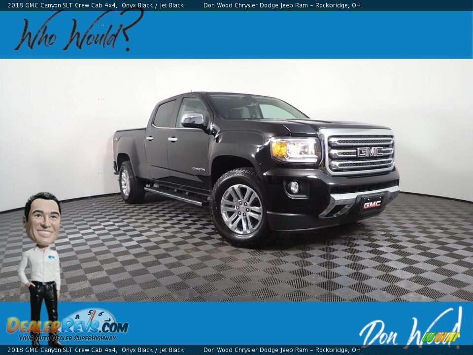 2018 GMC Canyon SLT Crew Cab 4x4 Onyx Black / Jet Black Photo #1