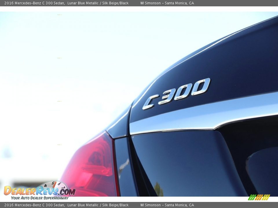 2016 Mercedes-Benz C 300 Sedan Lunar Blue Metallic / Silk Beige/Black Photo #9